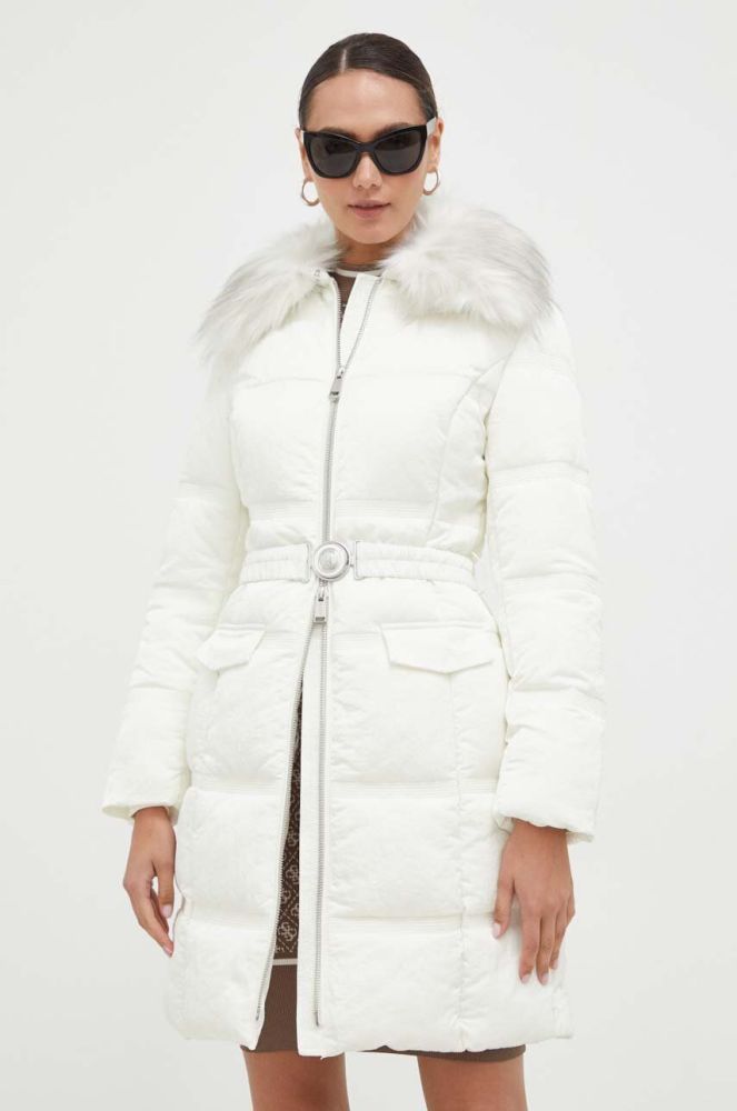 Куртка Guess жіноча колір білий зимова