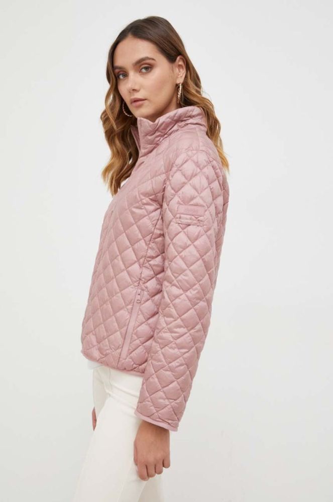 Пухова куртка Max Mara Leisure жіноча колір рожевий перехідна фото 4