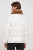 Пухова куртка Deha жіноча колір білий зимова oversize