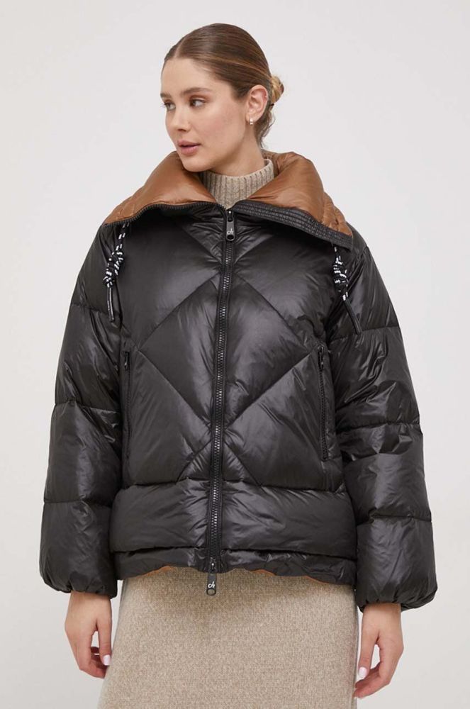 Пухова куртка Deha жіноча колір чорний зимова (3629720)