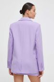 Піджак United Colors of Benetton колір фіолетовий двобортний однотонна