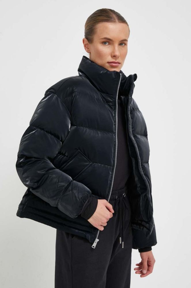 Куртка Napapijri жіноча колір чорний зимова (3489573)