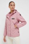 Куртка Napapijri жіноча колір рожевий перехідна
