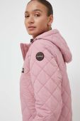 Куртка Napapijri жіноча колір рожевий перехідна