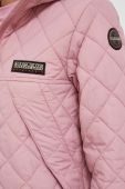 Куртка Napapijri жіноча колір рожевий перехідна