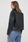 Куртка United Colors of Benetton жіноча колір чорний перехідна (3625347)