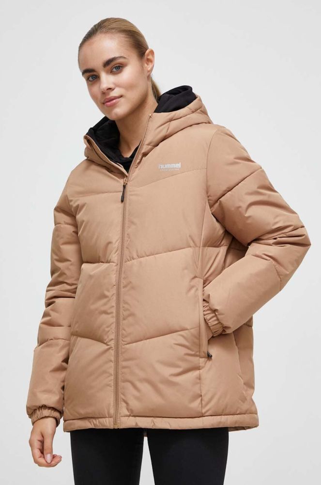 Куртка Hummel жіноча колір бежевий зимова (3585705)