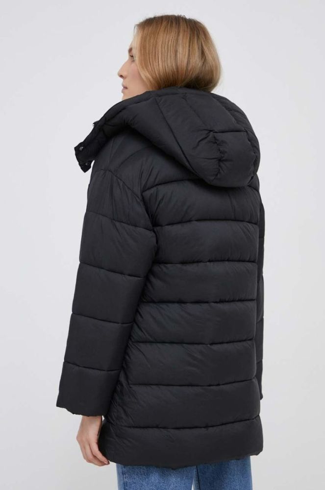 Куртка United Colors of Benetton жіноча колір чорний зимова oversize фото 3