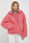 Куртка United Colors of Benetton жіноча колір рожевий перехідна (3614125)