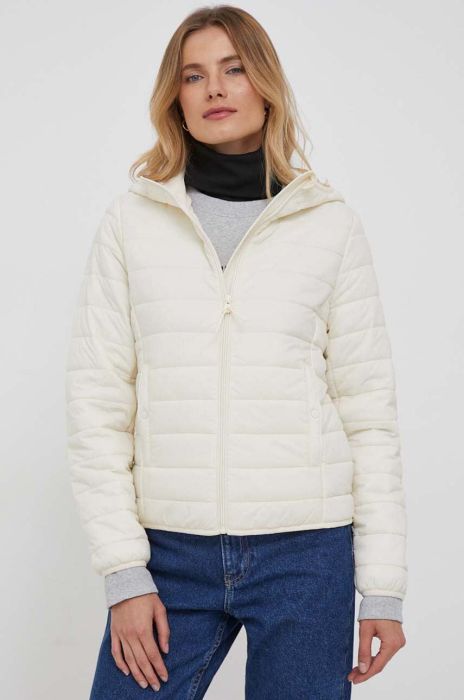 Куртка United Colors of Benetton жіноча колір бежевий перехідна (3523578)