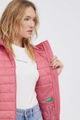 Куртка United Colors of Benetton жіноча колір рожевий перехідна (3504040)