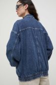 Джинсова куртка American Vintage жіноча колір синій перехідна oversize