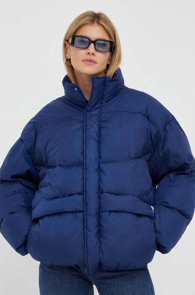 Куртка American Vintage жіноча зимова oversize колір блакитний