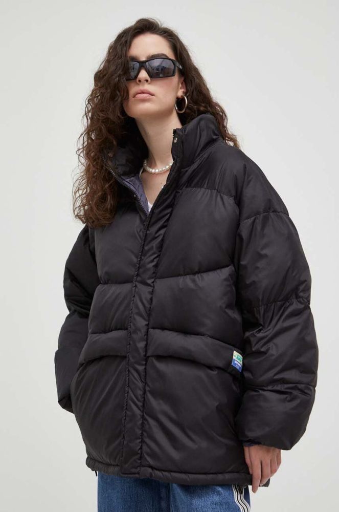Куртка American Vintage жіноча колір чорний зимова oversize