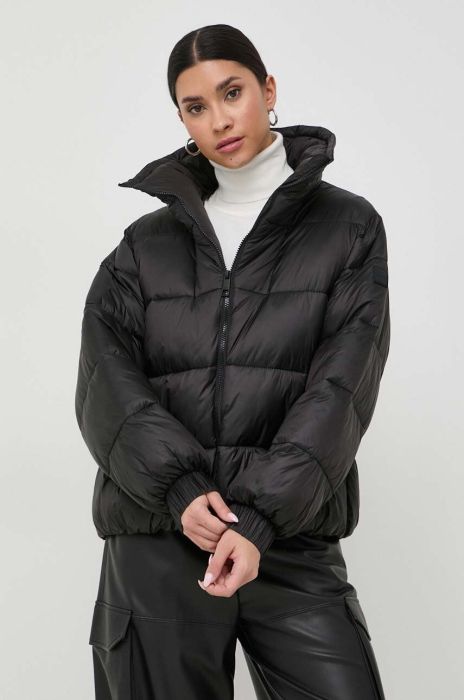 Куртка Boss Orange BOSS ORANGE жіноча колір чорний перехідна oversize