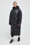 Куртка Didriksons жіноча колір чорний зимова oversize Куртка Didriksons жіноча колір чорний зимова oversize