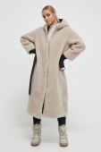 Пальто Didriksons жіночий колір коричневий зимовий