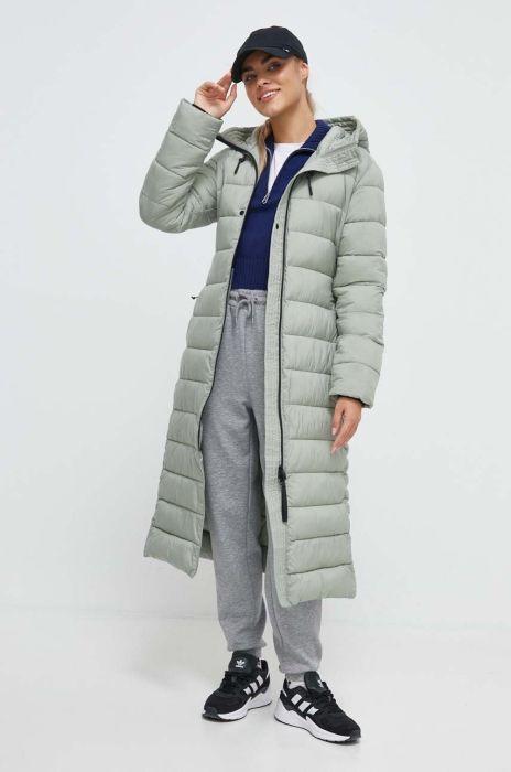 Куртка Didriksons жіноча колір зелений зимова (3574831)