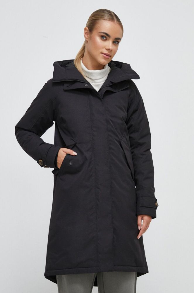 Куртка Didriksons жіноча колір чорний перехідна (3574836)