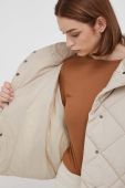 Куртка Sisley жіноча колір бежевий перехідна oversize