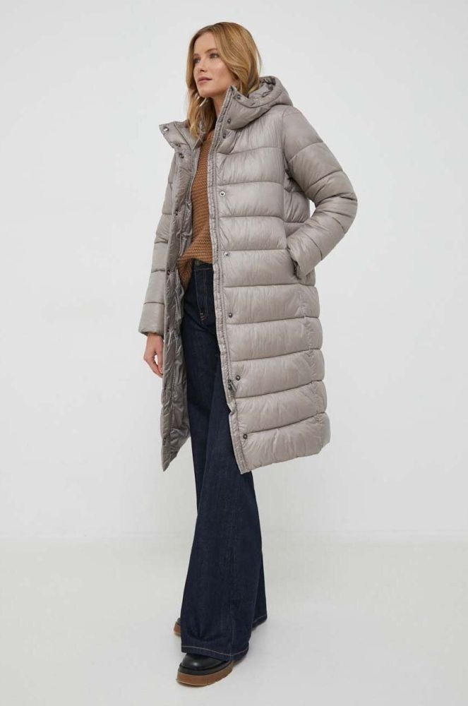 Куртка Sisley жіноча колір сірий зимова (3681096)