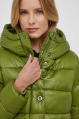 Куртка Sisley жіноча колір зелений зимова