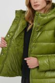 Куртка Sisley жіноча колір зелений зимова