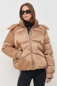 Куртка BOSS жіноча колір бежевий зимова oversize