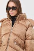 Куртка BOSS жіноча колір бежевий зимова oversize
