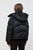 Куртка BOSS жіноча колір чорний зимова oversize