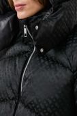 Куртка BOSS жіноча колір чорний зимова oversize