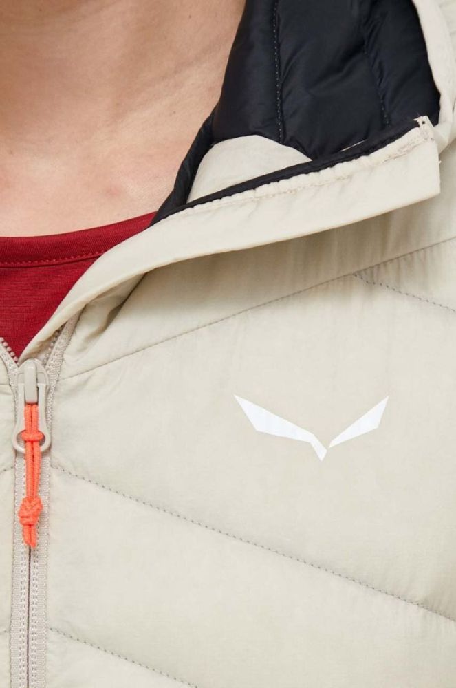 Спортивна пухова куртка Salewa Brenta колір бежевий фото 5