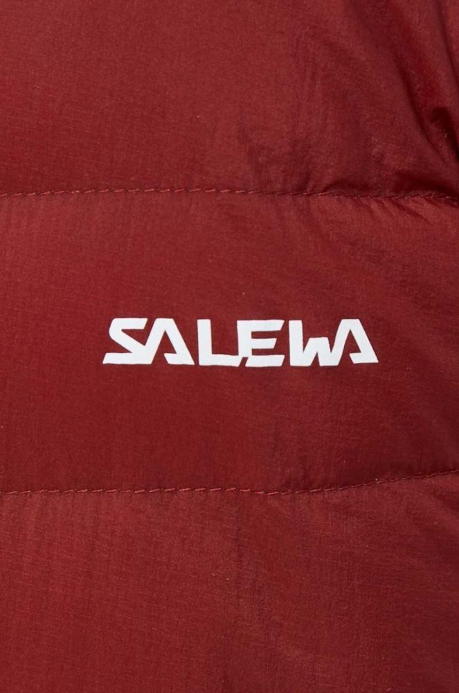 Спортивна пухова куртка Salewa Brenta колір бордовий фото 5