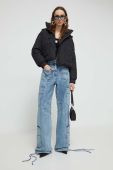 Куртка Moschino Jeans жіноча колір чорний зимова (3492819)