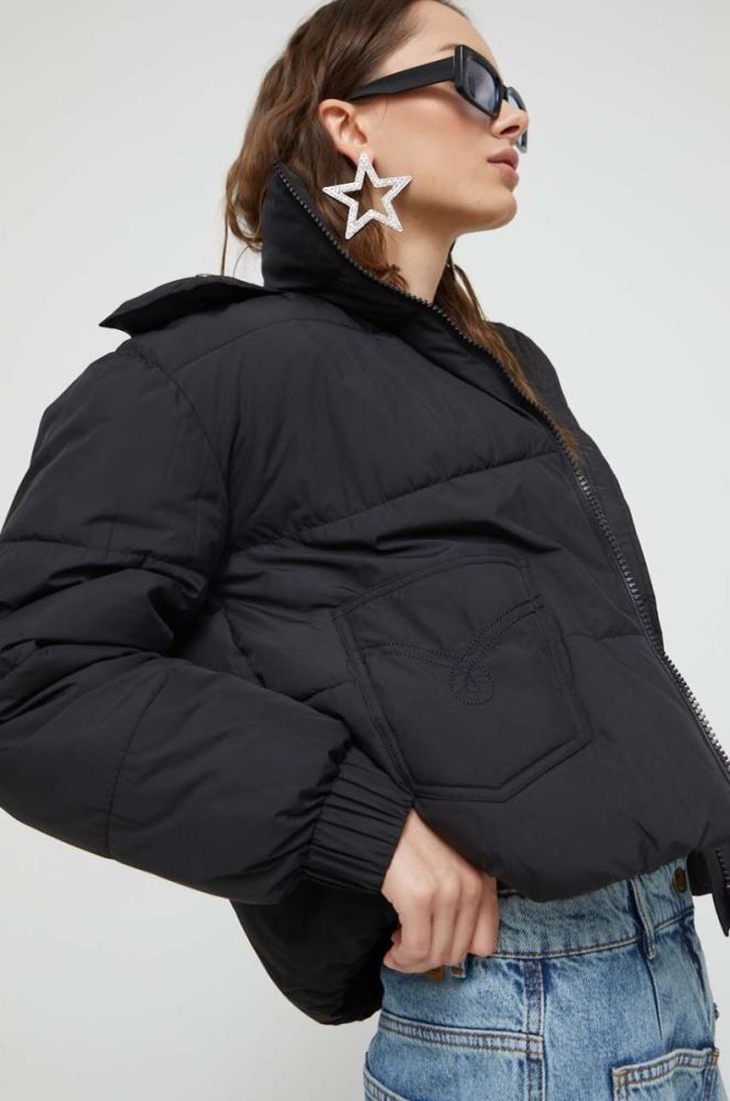 Куртка Moschino Jeans жіноча колір чорний зимова (3492819) фото 4