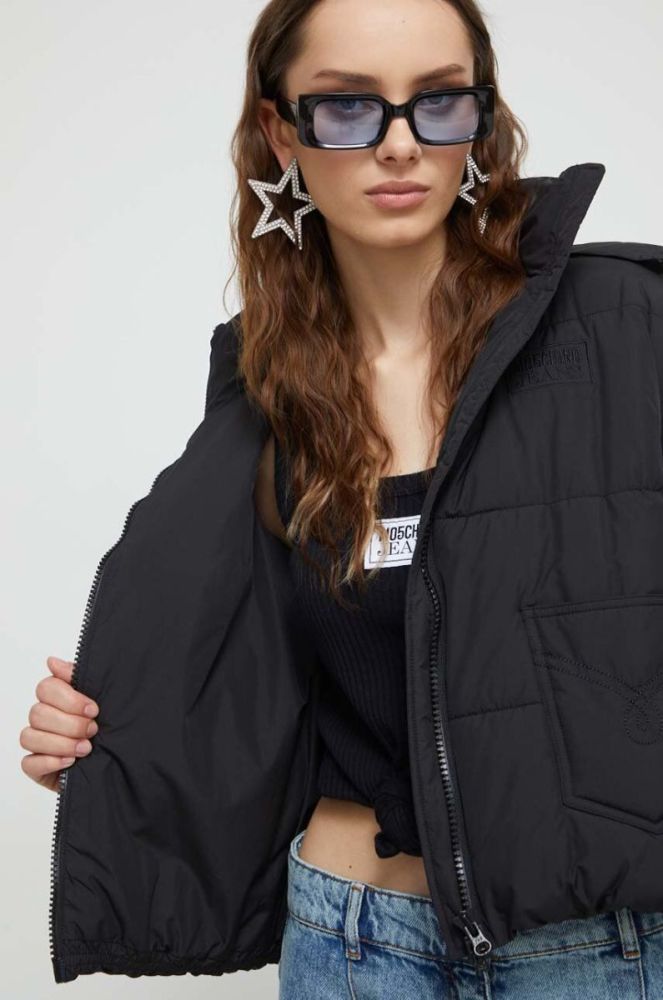 Куртка Moschino Jeans жіноча колір чорний зимова (3492819) фото 5