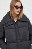 Куртка HUGO жіноча колір чорний зимова oversize