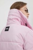 Куртка HUGO жіноча колір рожевий зимова (3688605)