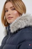 Пухова куртка Tommy Hilfiger жіноча колір синій зимова (3424581)