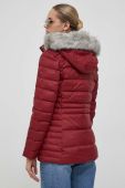 Пухова куртка Tommy Hilfiger жіноча колір бордовий зимова (3424569)