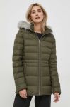 Пухова куртка Tommy Hilfiger жіноча колір коричневий зимова (3424587)