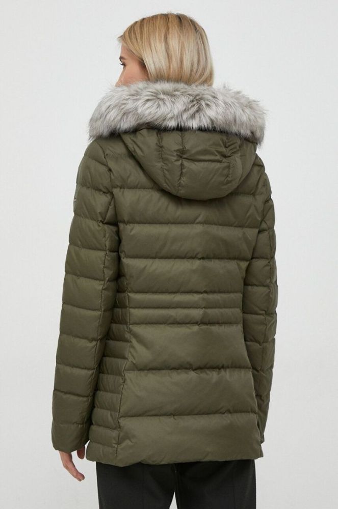 Пухова куртка Tommy Hilfiger жіноча колір коричневий зимова (3424587) фото 3