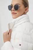 Пухова куртка Tommy Hilfiger жіноча колір бежевий зимова (3420449)