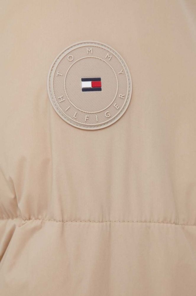Куртка Tommy Hilfiger жіноча колір бежевий зимова (3458659) фото 6
