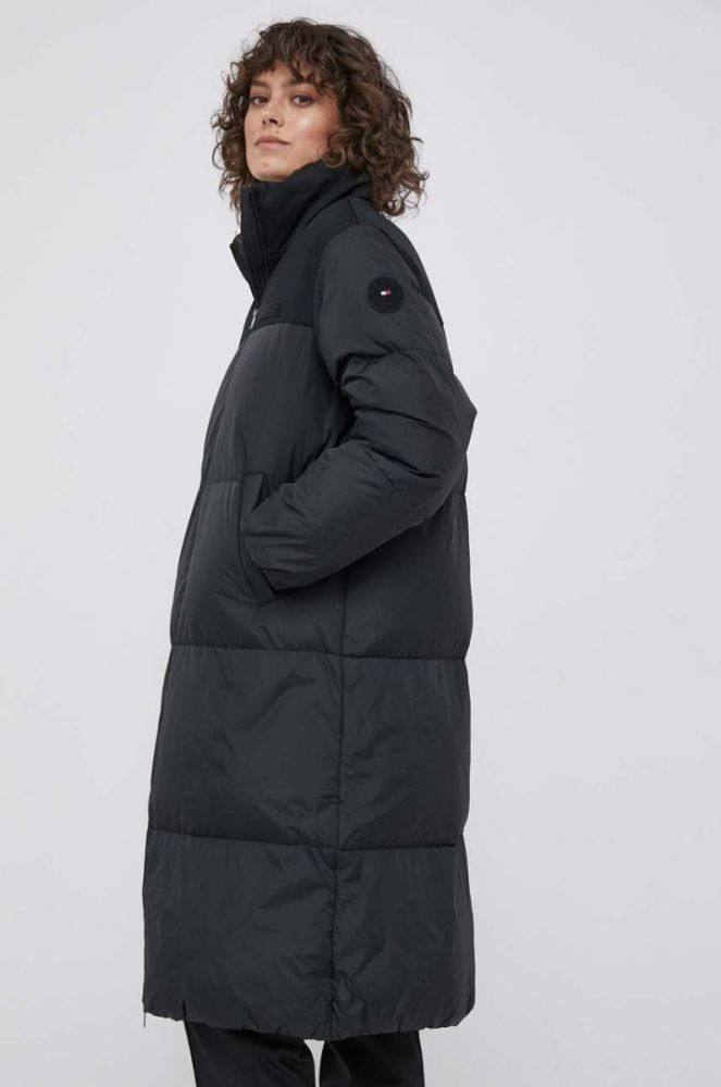 Куртка Tommy Hilfiger жіноча колір чорний зимова (3485897) фото 4