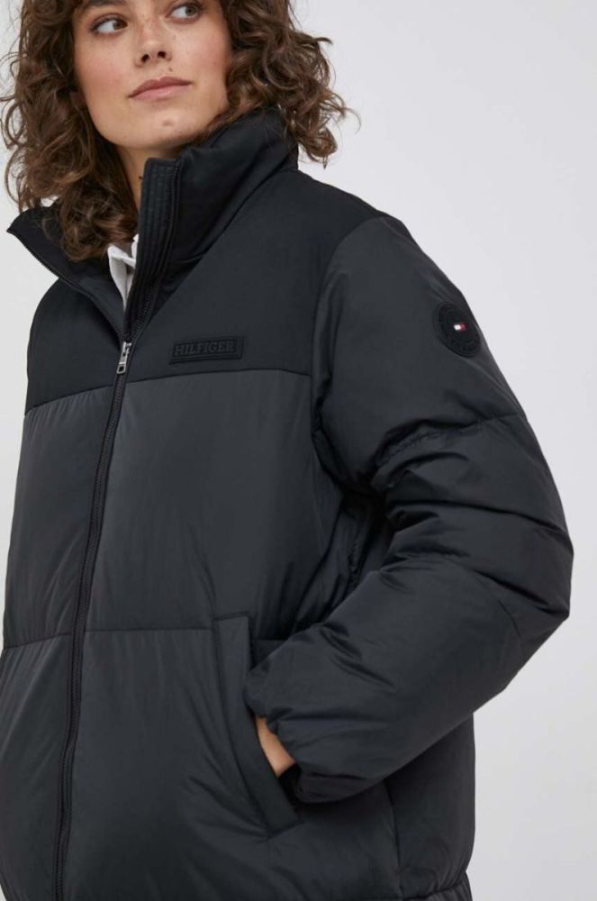 Куртка Tommy Hilfiger жіноча колір чорний зимова (3485897) фото 5
