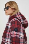 Пухова куртка Tommy Hilfiger жіноча колір бордовий зимова (3614155)