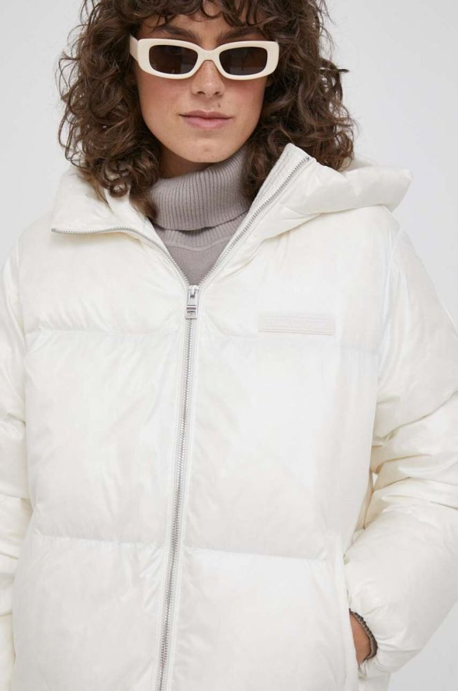Пуховая куртка Tommy Hilfiger женская цвет бежевый зимняя (3485916) фото 6