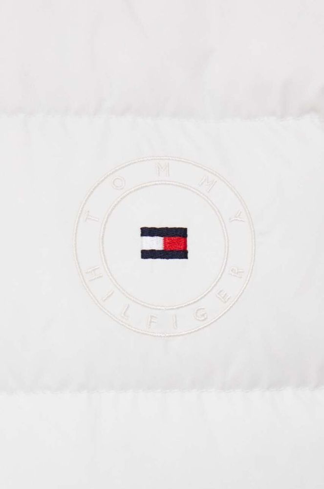 Пухова безрукавка Tommy Hilfiger жіночий колір бежевий зимовий (3424604) фото 5