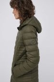 Пухова куртка Tommy Hilfiger жіноча колір зелений перехідна